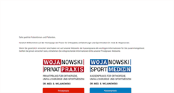 Desktop Screenshot of orthopaedie-wojanowski.de
